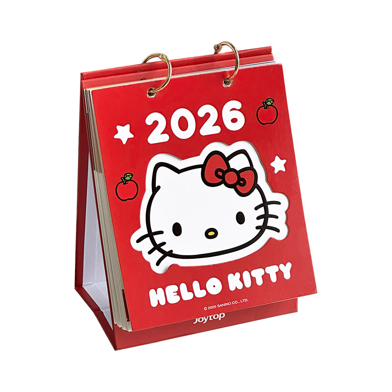 Hellokitty凯蒂猫台历2027新款高颜值日历倒计时桌面摆件打卡本