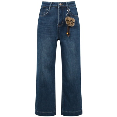 朵以韩风时尚加绒牛仔裤