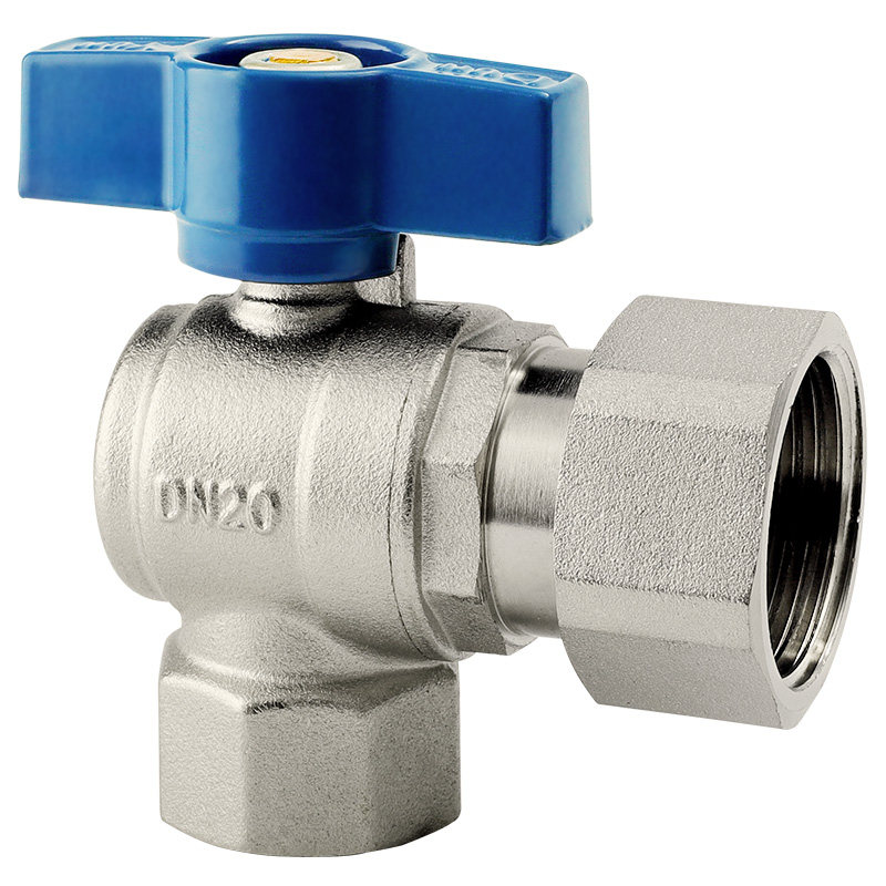 全铜活接角阀6分转1寸内外丝变径阀门地暖壁挂炉冷热水管开关配件