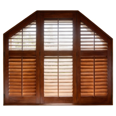 祯懿实木透气百叶窗隔断门帘上门