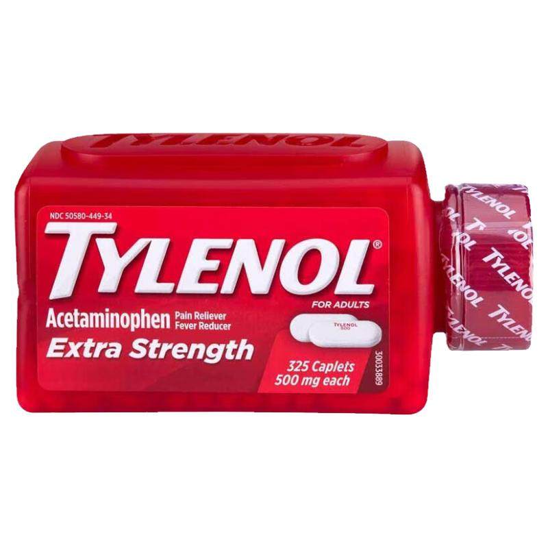 美国原装Tylenol 泰诺 乙酰氨基酚缓释片止痛药500mg 325粒