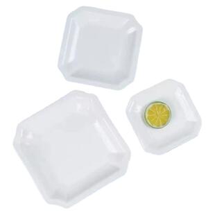 简约陶瓷四角碗方盘深汤盘家用高颜值菜盘子沙拉碗酒店凉菜盘餐具