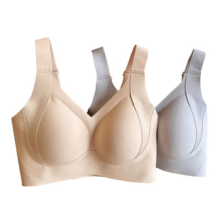 舒适不下垂~B-G杯本命年红色内衣大码上托防下垂大胸显小文胸