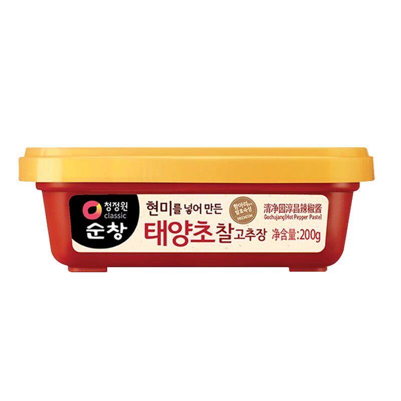 清净园淳昌辣椒酱200g韩国进口石锅拌饭酱甜辣炒年糕酱韩式烤肉酱
