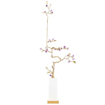 入户玄关壁龛紫水晶细高艺术摆件