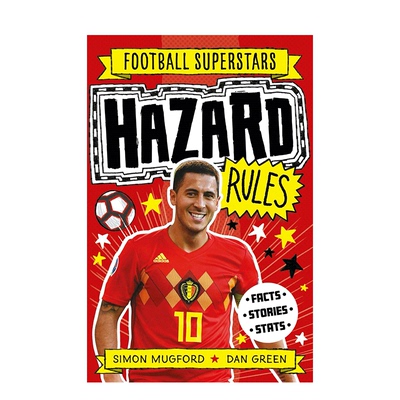 【现货】英文原版 足球明星特辑：阿扎尔【Football Superstars】Hazard Rules 6岁+儿童英语初级