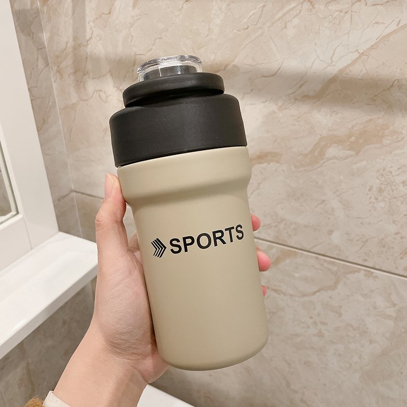 保温杯女生高颜值带吸管双饮杯子304内胆咖啡杯随行学生水杯新款