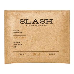 斜杠咖啡 黑金拼配挂耳咖啡深烘醇厚美式手冲滤袋黑咖啡10g*10包