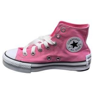 匡威正品 all  sta 女玫红色舒适轻便休闲百搭高帮帆布鞋 A08468C