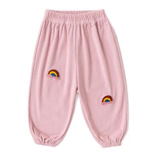 [灯芯绒]嘟嘟家女童裤子春秋款儿童休闲裤好看女宝灯笼裤小童衣服