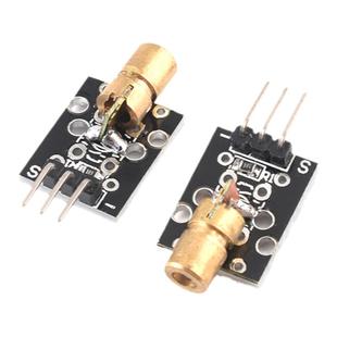 激光头传感器模块 KY-008 适用 5v供电 点状激光头 6mm激光模块