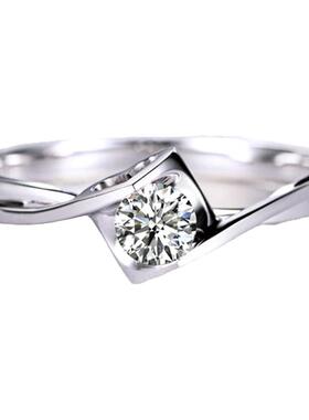 纯铂金美国进口PT950色莫桑石