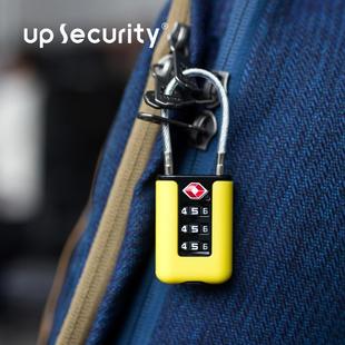 锁轻奢 B挂锁密码 海关锁锌合金旅行箱包健身房TSA钢丝绳密码 04ST