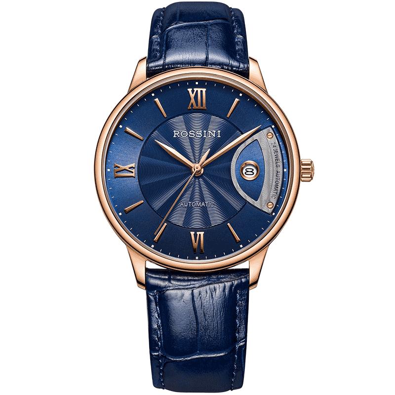 罗西尼超薄系列专柜同款自动机械腕表正品皮带防水男士手表5715