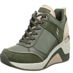 Skechers 斯凯奇增高休闲鞋6CM 坡跟女鞋 74391 74390