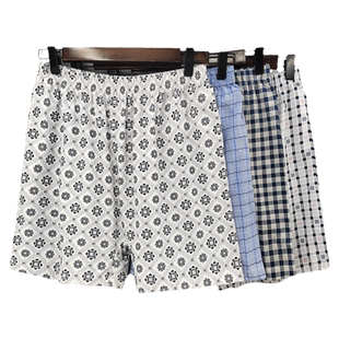 纯棉短裤男士大码加肥加大夏季薄款休闲4分5分睡裤外穿散步大裤衩