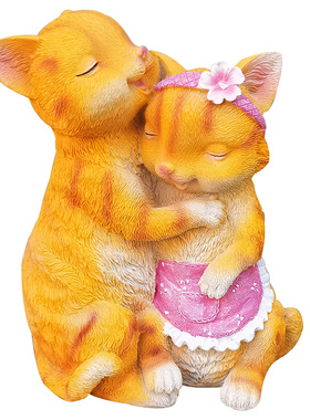 小猫咪庭院动物造景可爱