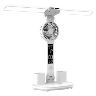 台灯学习专用护眼儿童写作业大学生宿舍插充电式书桌智能时钟阅读