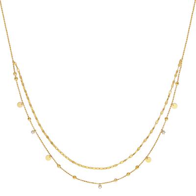 FENS珠宝纯欲链18K金项链女