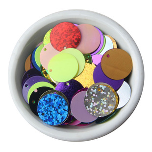 DIY手工服装辅料 3厘米边孔亮片平片 服饰配件 舞蹈服材料 约24片