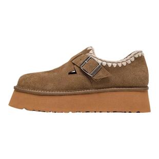 BEAU勃肯鞋女夏季2025新款软底单鞋时尚休闲鞋真皮博肯鞋女全包