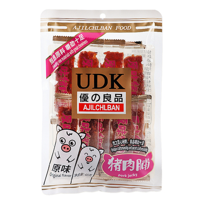 优之良品猪肉脯65g经典休闲零食