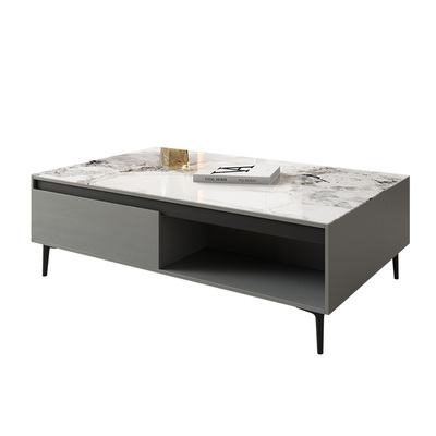 茶几组合电视柜现代简约岩板