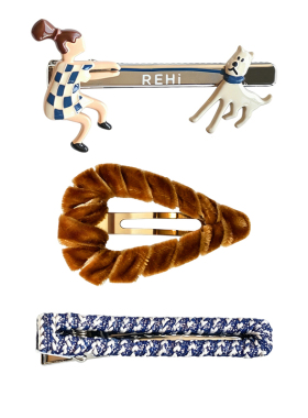 REHi刘海夹金属边夹可爱发饰