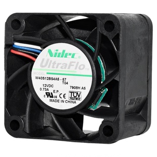 Nidec暴力4028 12V 0.73A 4CM机箱电源PWM散热风扇W40S12BS4A5-57