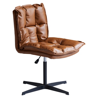 轻奢真皮电脑椅简约小户型家用舒适久坐办公椅人体工学靠背转椅子