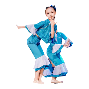 儿童古典舞马儿嘟嘟骑演出服民族舞蹈群舞板凳乖乖表演服童忆板凳