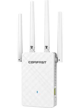 COMFAST 全屋360度wifi信号放大器扩展器wifi无线路由器四天线家用wife手机信号增强器迷你中继器穿墙王