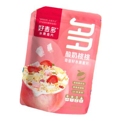 好麦多酸奶水果麦片金奖桃桃2袋