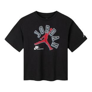 JORDAN童装2025夏季新款男童短袖T恤经典耐克AJ中大童JD2332003