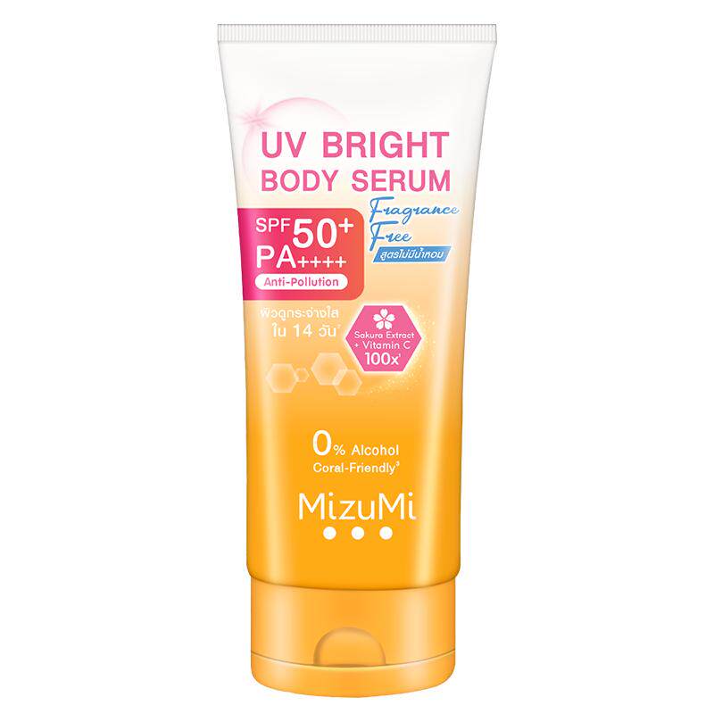 MizuMi满水美泰国防晒霜身体亮肤温和防护焕亮无香SPF50+ 180ml*2