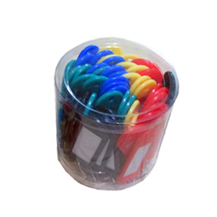 钥匙牌彩色塑料号码牌钥匙扣环宾馆酒店标签分类牌可标记吊牌挂牌