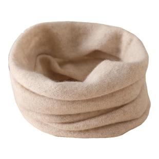 100%纯山羊绒脖套简约保暖针织毛线围脖男女通用护颈椎冬百搭高端