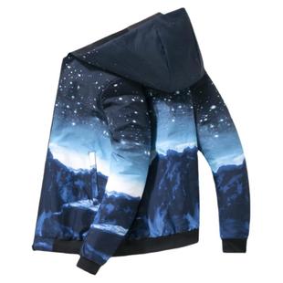 两面穿春季外套男潮流帅气初中学生春秋款夹克男孩大童褂子冲锋衣