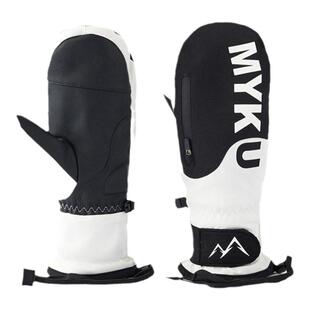 MYKU滑雪手套WAVE海浪系列防水透气抓绒保暖内衬内分五指速干冬季