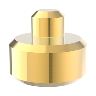 破板插件型实心铜柱6-9.9mm镀金黄铜触点充电探针pogopin弹簧顶针