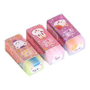 樱花独角兽果冻橡皮擦小学生专用可切可爱儿童水果动物夹心不留痕擦得干净无屑像皮擦创意卡通可爱橡皮擦学生