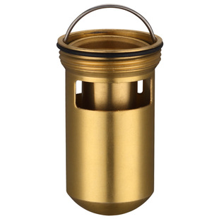 地漏防臭神器螺纹内芯深水封t型防反水溢水大排量铜地漏芯滤芯