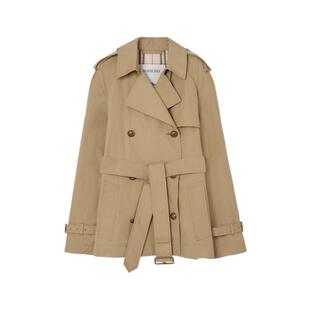 【24期免息】BURBERRY女装 短款轻盈棉质 Belgravia Trench 风衣