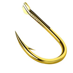 伊势尼鱼钩大物钩加粗青鱼钩双槽平打鬼牙散装钓鱼钩正品30枚