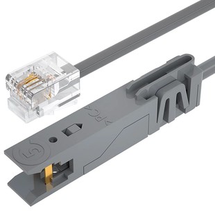 顶臻 110鸭嘴测试线RJ11电话头/鸭嘴头测试绳语音设备测试跳线0.5M-10M