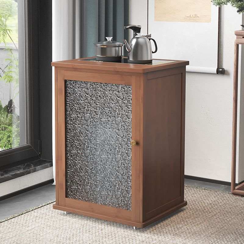 移动茶台茶车家用茶水柜边柜小茶桌带轮茶几功夫茶具套装烧水一体