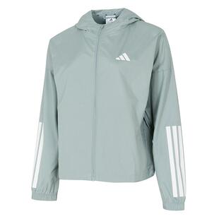 Adidas阿迪达斯女装2026春季新款HYG WINDY梭织连帽外套KC7654