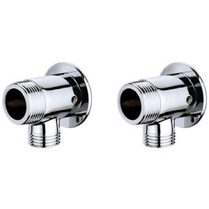 淋浴花洒龙头明装底座暗装转明装全铜移位接头混水阀固定改装神器