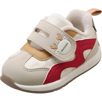 牧童宝宝学步鞋加绒小阿甘鞋