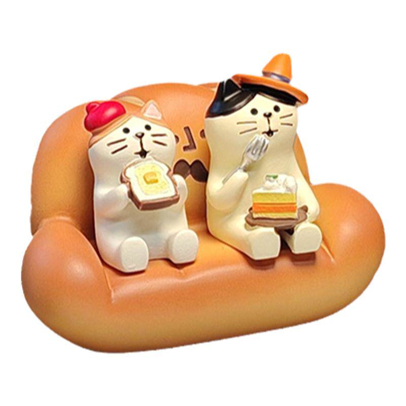 面包沙发猫咪可爱日系治愈桌面小摆件好物毕业装饰生日解压礼物
